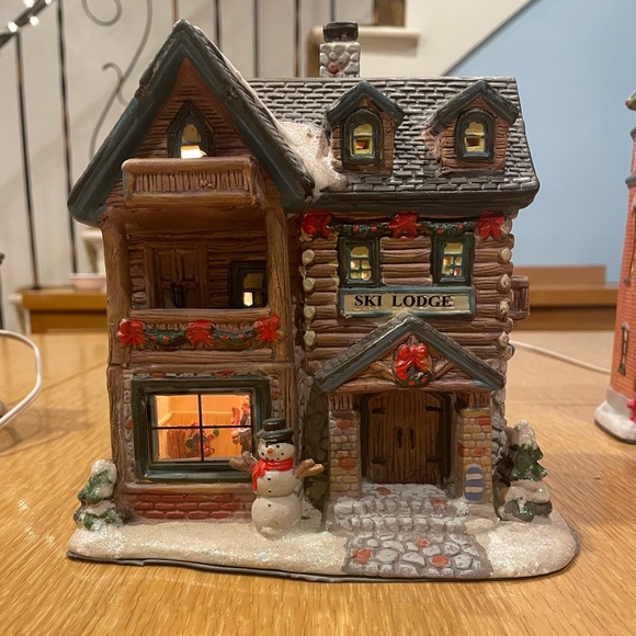 Christmas Village Ski Lodge 